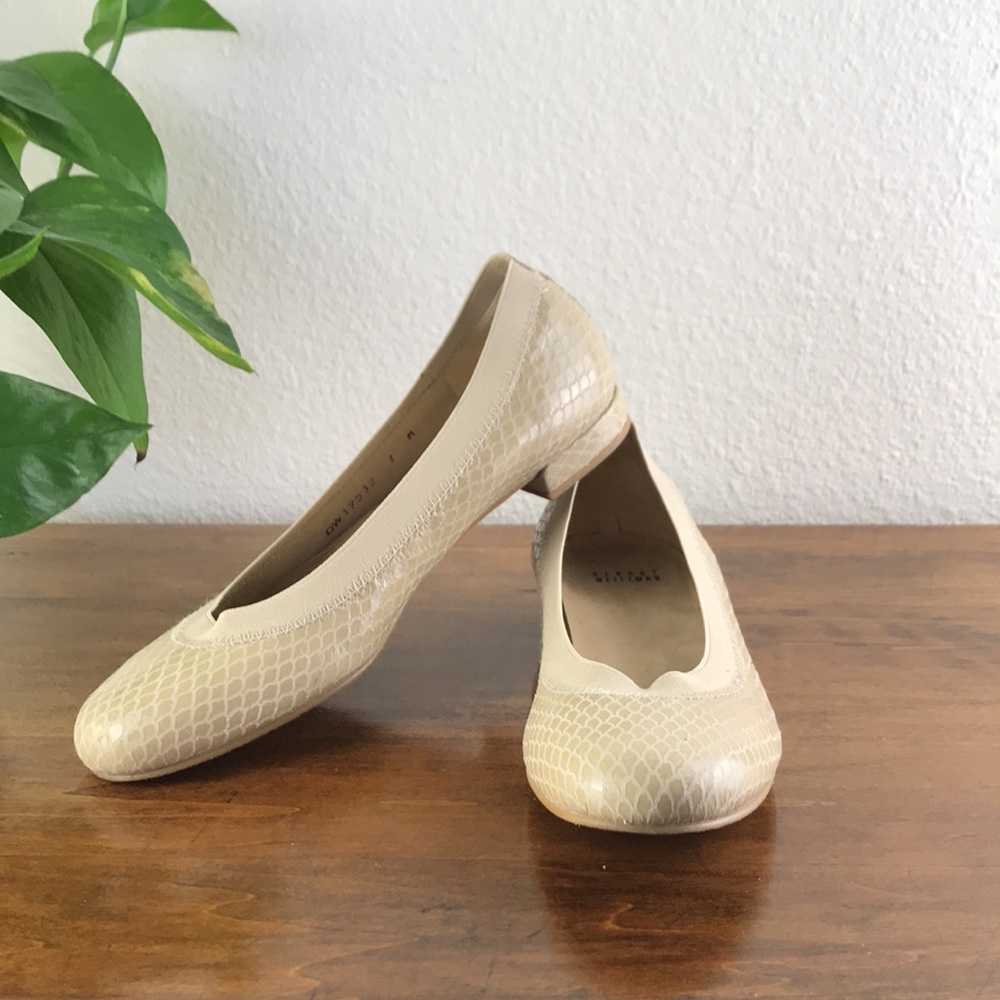 Stuart Weitzman Snake Print Ballet Flats - image 2